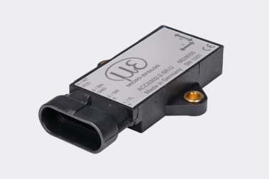 ACC5030-22 inclination sensor from Micro-Hybrid close-up on light background